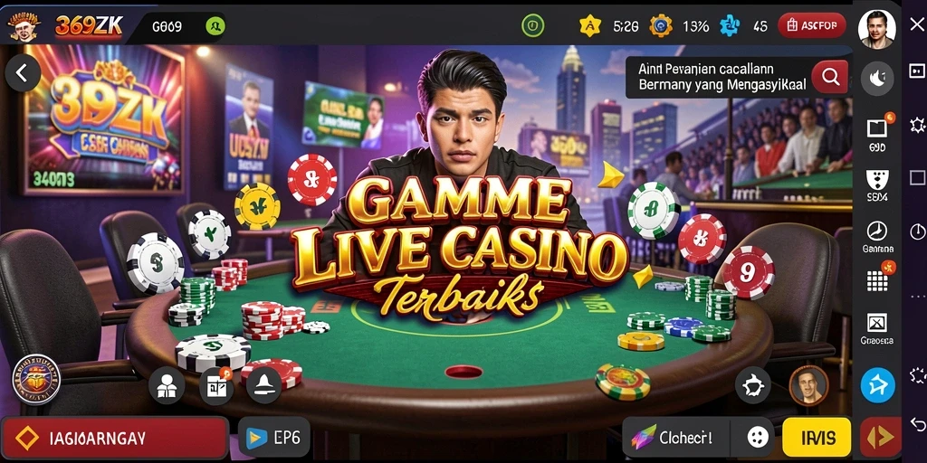 Tampilan gameplay Live Casino yang memukau dari 369ZK.