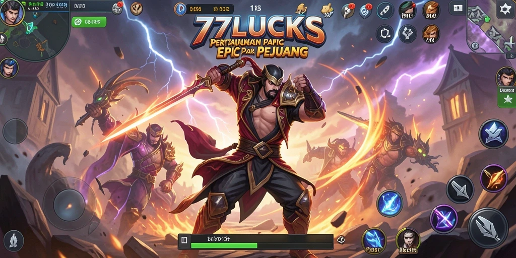 Tampilan gameplay Fighting yang seru dari 77LUCKS.