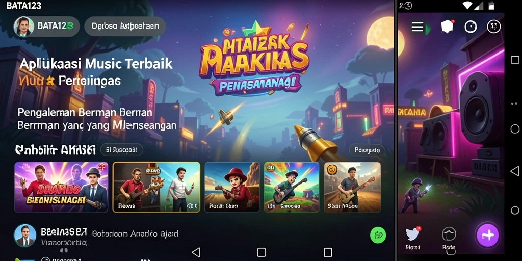 Tampilan gameplay BATA123 saat bermain musik interaktif.