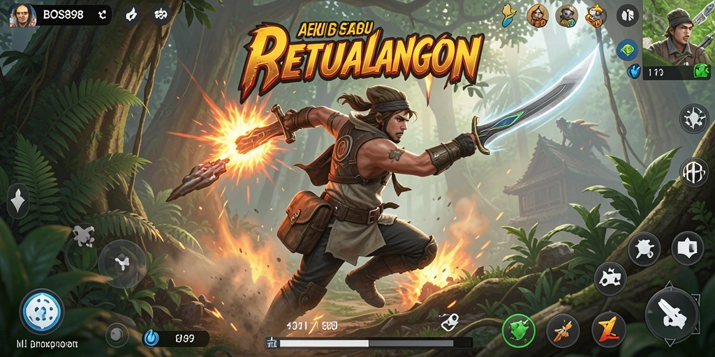 Screenshot gameplay dari BOS898 yang penuh aksi dan pertarungan seru.