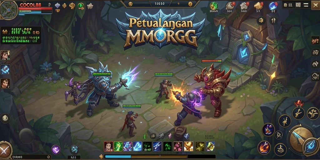 Tampilan gameplay COCOL88 menampilkan petualangan seru di dunia MMORPG.