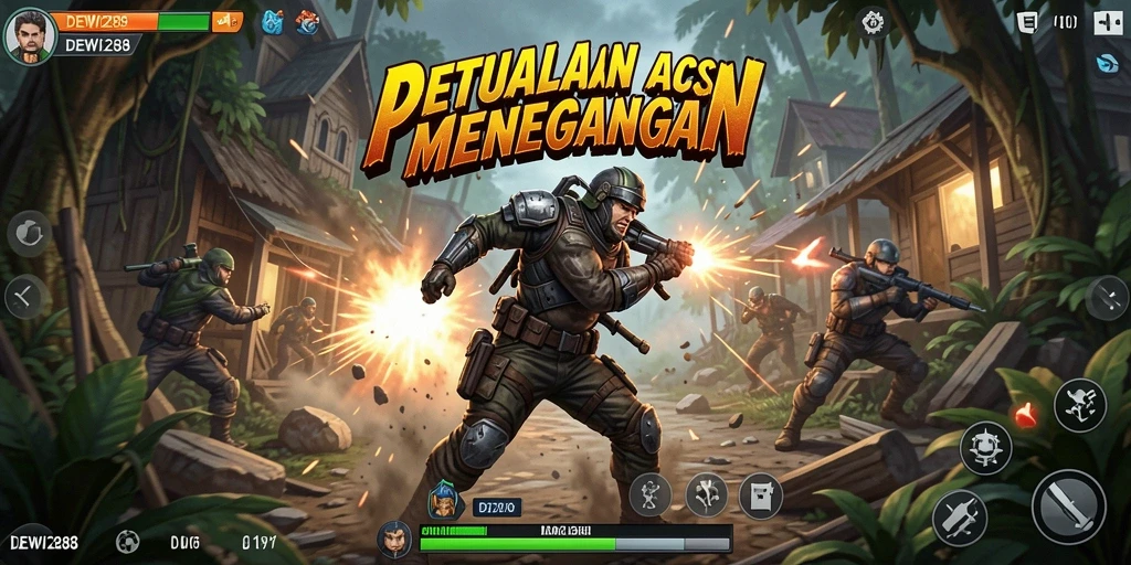 Gambaran gameplay DEWI288 yang menantang dan penuh aksi.