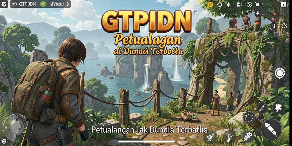 Gameplay GTPIDN menampilkan petualangan luas yang menawan.