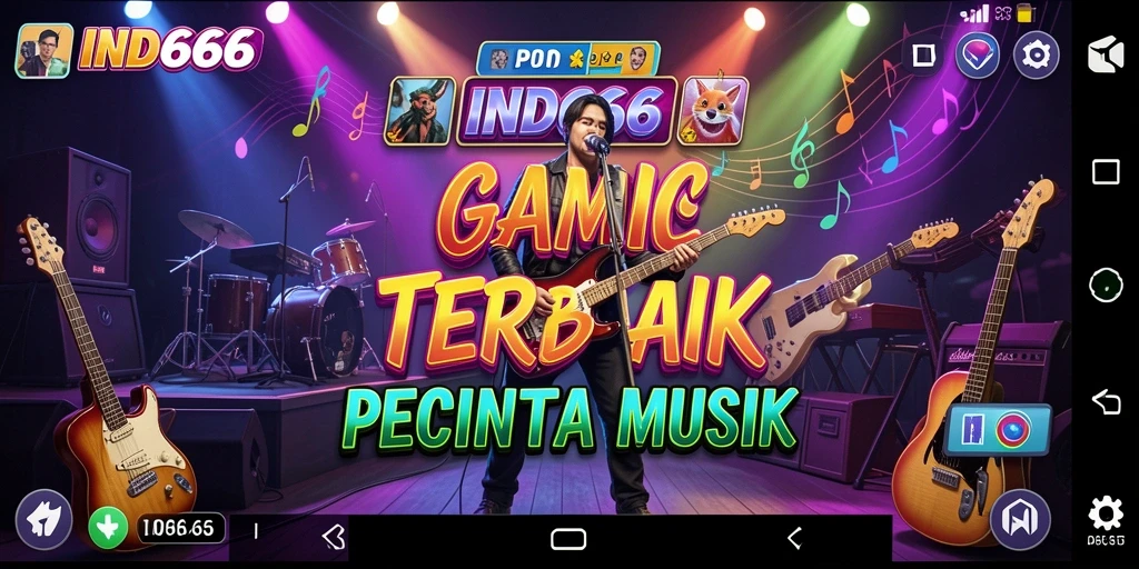 Tampilan gameplay IND666 menampilkan interaksi menarik dengan musik.