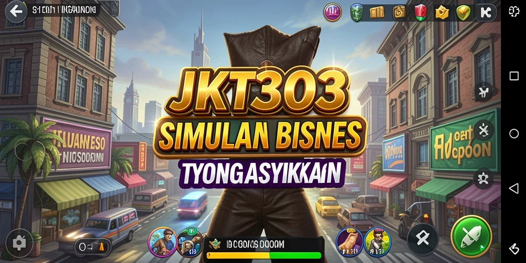 Tangkapan layar utama JKT303 menampilkan gameplay Tycoon yang menarik.
