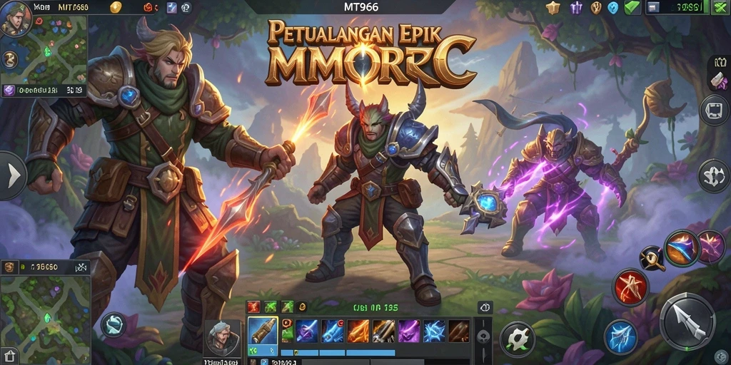 Tangkapan layar gameplay <strong>MT966</strong> yang menampilkan aksi seru dalam MMORPG.