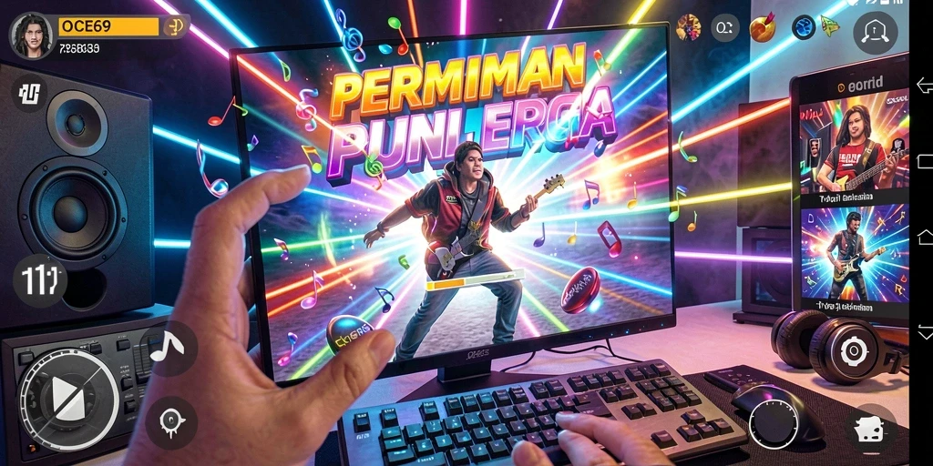 Tampilan gameplay OCE69 dengan interaksi seru.
