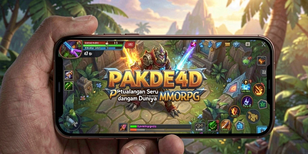Tangkapan layar menunjukkan aksi seru dalam game MMORPG PAKDE4D.