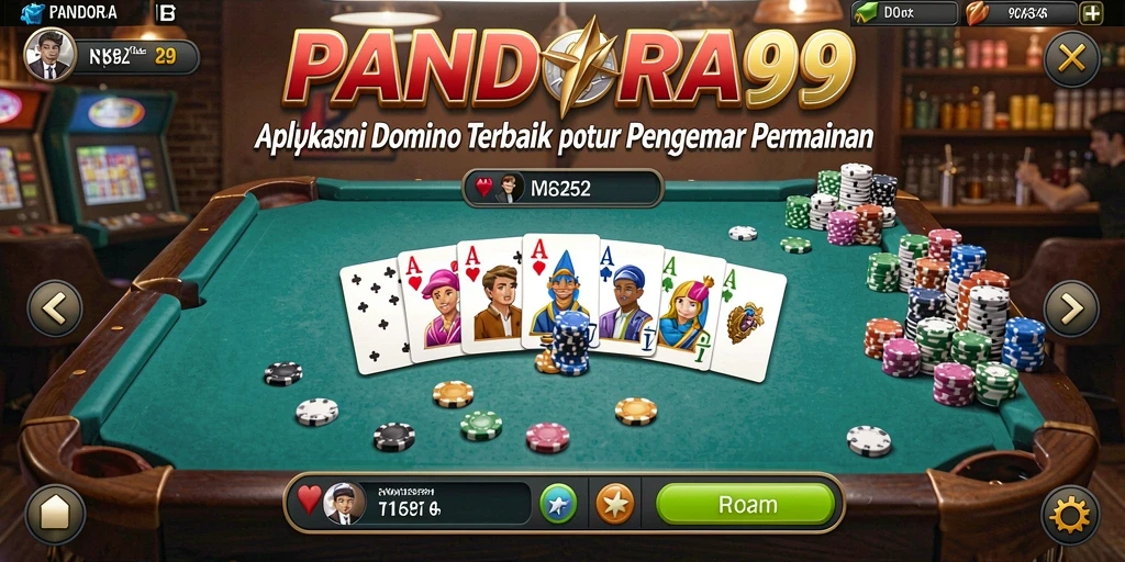 Tangkapan layar PANDORA99 menampilkan gameplay domino yang seru dan interaktif.