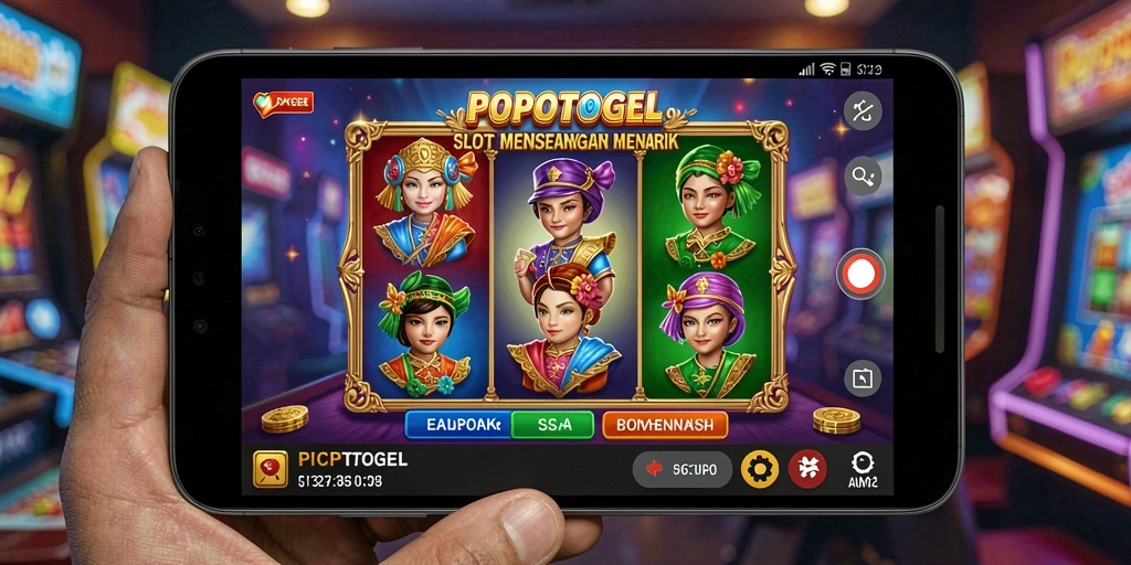 Screenshot utama POPOTOGEL menampilkan gameplay mesin slot yang seru.