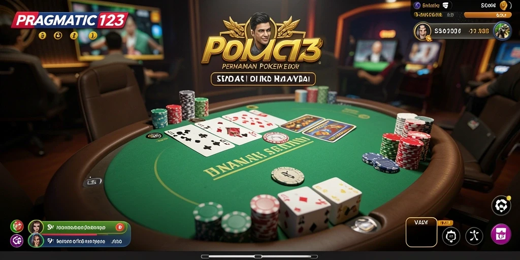 Screenshot gameplay PRAGMATIC123 dengan aksi poker seru.