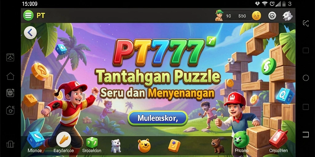 Tampilan gameplay PT777 yang menarik dan penuh tantangan Puzzle.