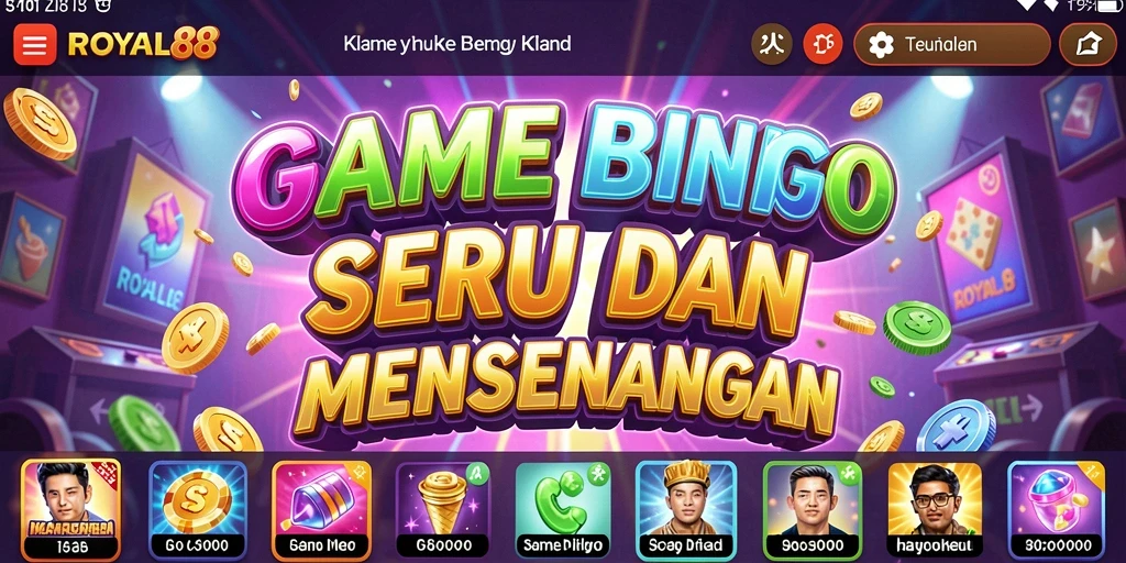 Screenshot gameplay ROYAL88 yang menampilkan momen seru Bingo.