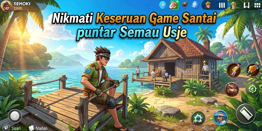 Screenshot gameplay SEHOKI yang menampilkan aksi seru dan karakter menarik.