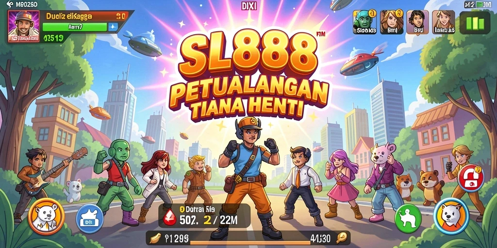 Tangkapan layar gameplay SL888 menampilkan aksi seru dan tantangan arcade.