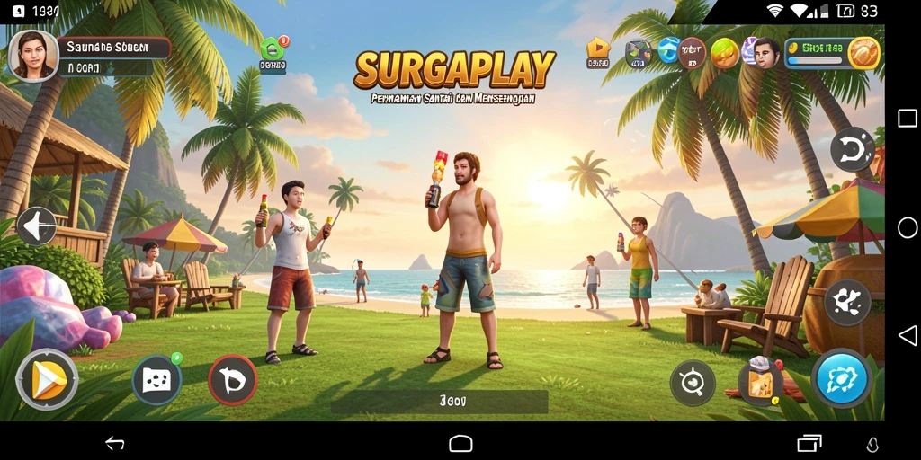 Screenshot menunjukkan gameplay SURGAPLAY yang ceria dan mengasyikkan.