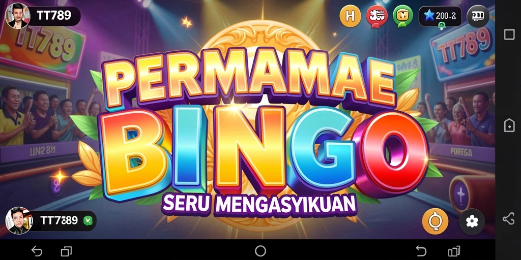 Screenshot TT789 menampilkan gameplay Bingo yang seru dan interaktif.