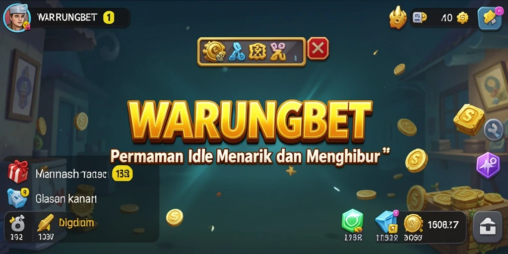 Tangkapan layar menarik dari gameplay <strong>WARUNGBET</strong> yang menunjukkan karakter dan aktivitas Idle.